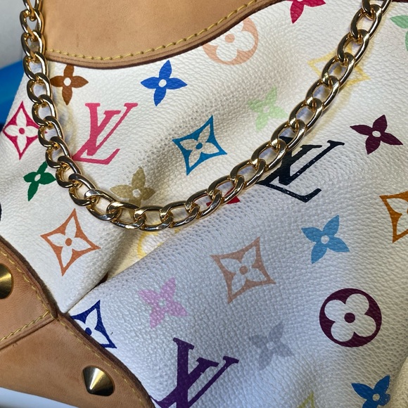 Louis Vuitton White Multi-Color Judy MM Bag - Picture 10 of 16